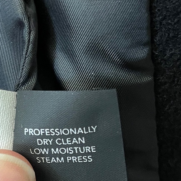 Michael Kors Black Wool Zip Snap Button Front Hooded Pocket Mid Knee Overcoat - Picture 11 of 11